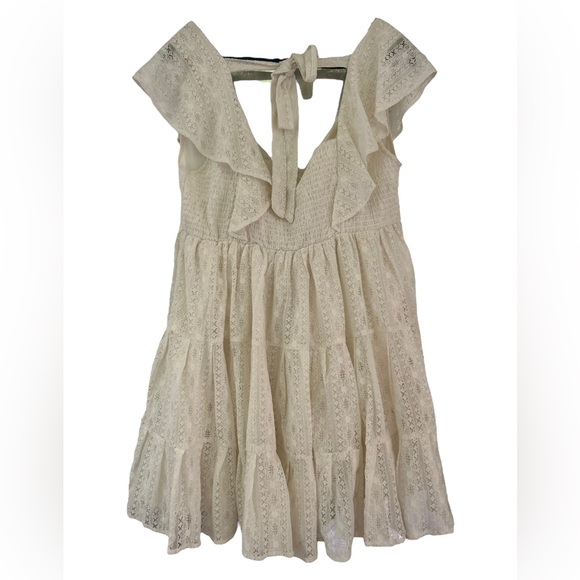 NWOT FREE PEOPLE Undone Lace Mini Dress - Picture 7 of 7